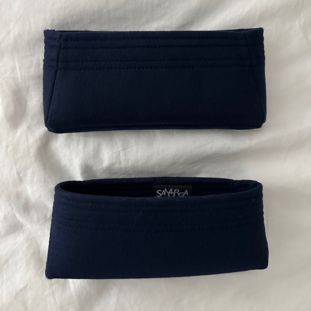 SAMORGA Bag Organizer for Chanel Coco Handle 24cm size in Navy 2mm